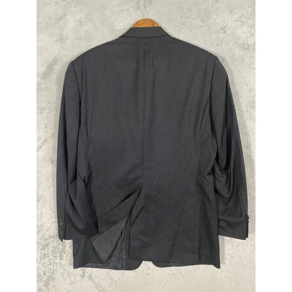 Hugo Boss Blazer Mens 40R Gray Angelico/Lucca US 3-Button Virgin Wool Sport Coat
